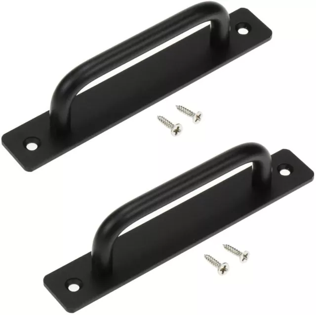 2Pc Heavy Duty Alloy Sliding Barn Door Handle Pull Flush Hardware Drawer Pulls