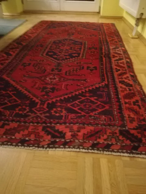 Teppich läufer, 100 x 200 cm, rot, gut gepflegt, Hamadan