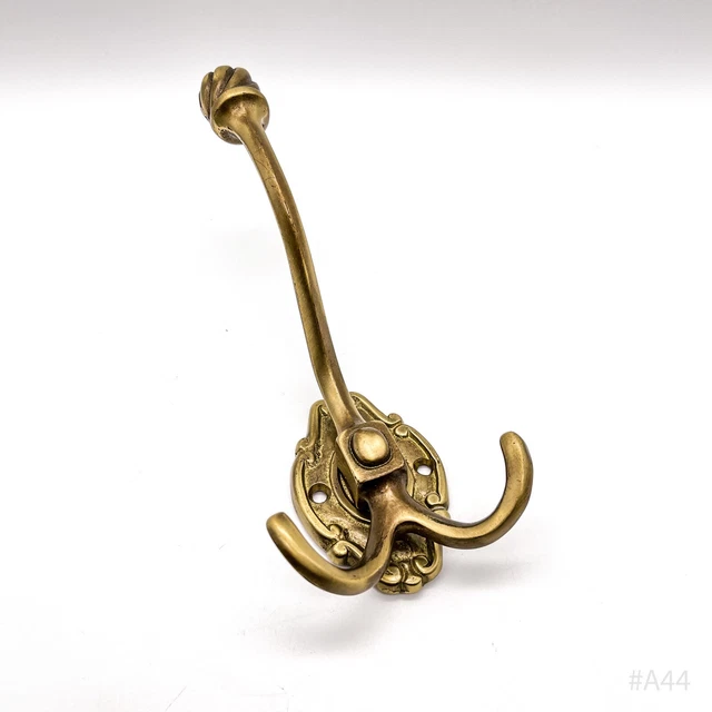 Vintage Brass Coat Hook, Clothes Stand, Coat Hooks - Art Nouveau