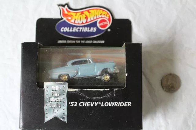 Mattel Hot Wheels Collectibles '53 Chevy Lowrider 1:64 Die-Cast Car w Display