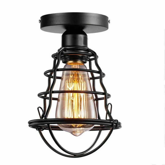 Plafonnier moderne vintage rétro industriel rétro fil de loft abat-jour lumière Royaume-Uni