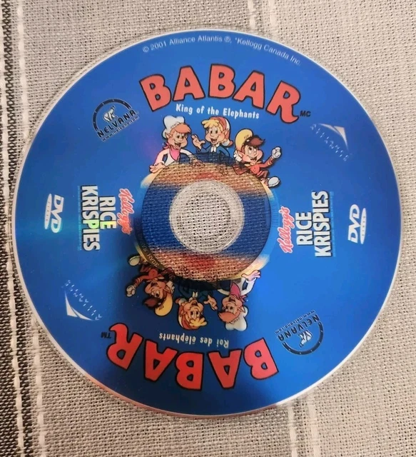 BABAR KING OF The Elephants Rice Krispies DVD Movie 2001 $7.99 ...