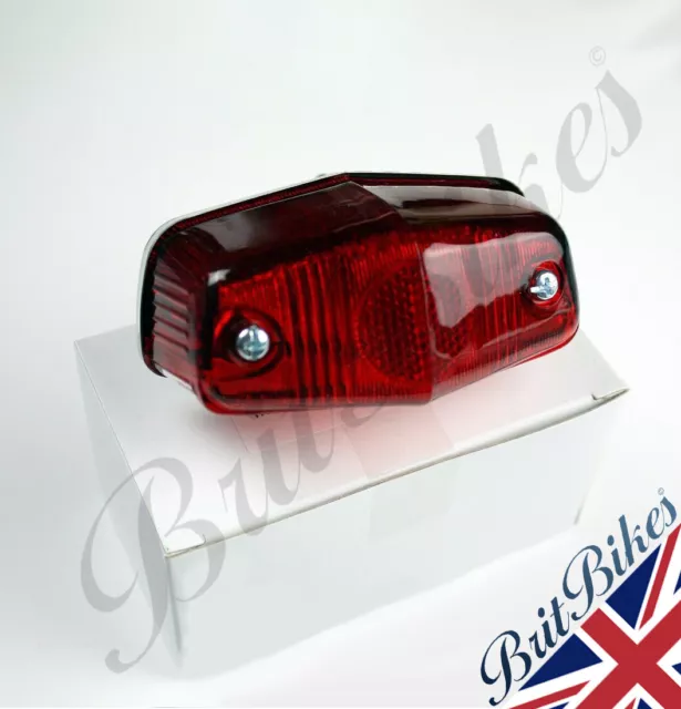 Lucas 525 Style Rear Lamp Light Bsa Norton Triumph Ajs British Motorbike Car