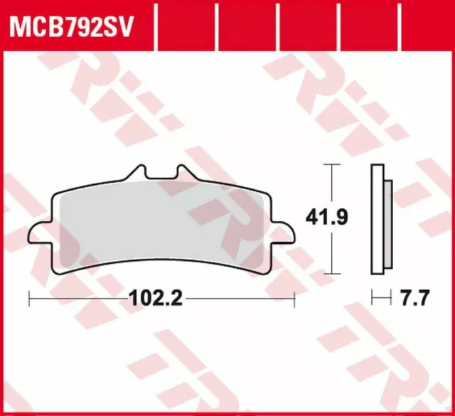 TRW Sinter Bremsbeläge vorne für Ducati Multistrada 1260 (S , S D-Air)