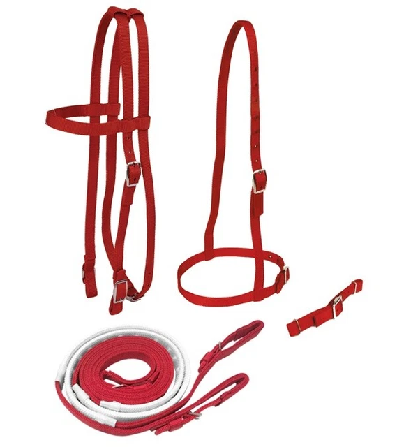 Jacks 4346-BK Race Bridle Set with Buckle Reins, Black