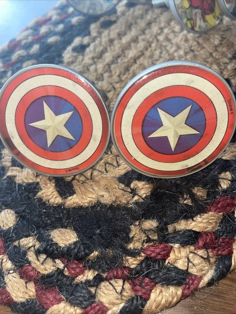Set Of Marvel Comics Captain America Dresser Drawer / Cabinet Knobs