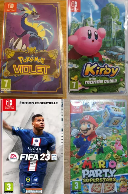 Jeux Switch à Bas Prix FIFA 23 - Kirby Monde Oublié - Pokemon Violet Mario Party