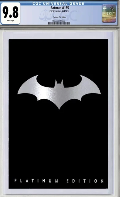 Batman #135/900 CGC 9.8 Graded PREORDER Platinum Edition Foil Logo SHIPS 6/10