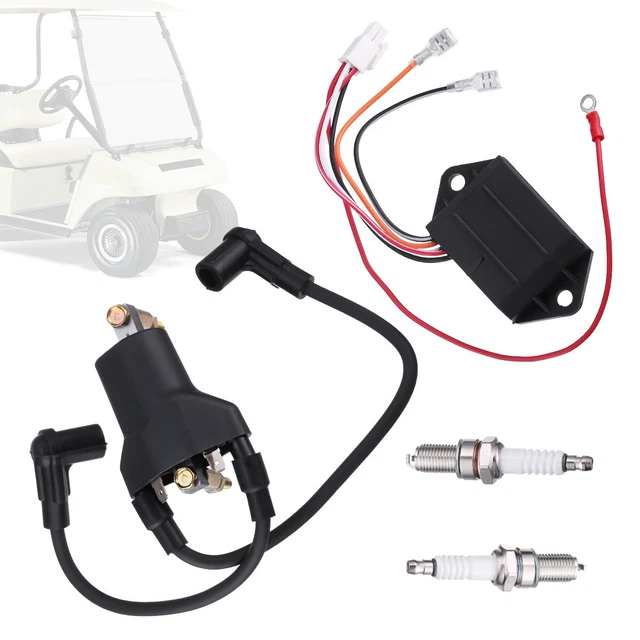 Bobina Y Bujías Ezgo Kit De Encendido AC CDI Con Bobina Y 2 Bujías Para EZGO 4 Ciclos Gasolina 1991-2002 - Número 72562-G01 Sistema Encendido Carrito Golf 1991-2002 - Foto 8