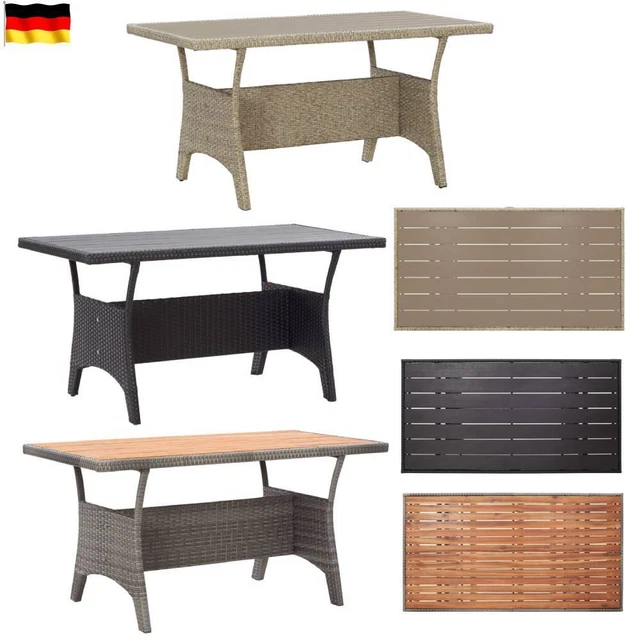 GARTEN ESSTISCH GARTENTISCH Tisch Balkontisch Tisch Rattan Bartisch