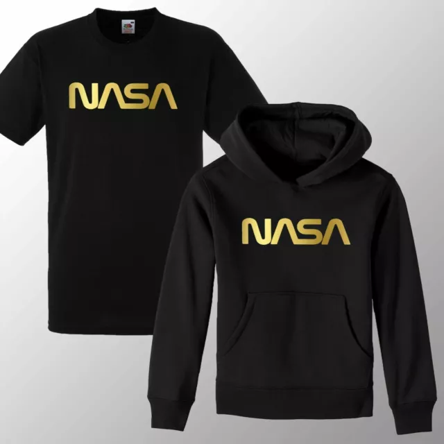 New Kids Unisex NASA Logo Inspired Pullover Hoodie / Shirt T GEEK NERD STAR LOGO