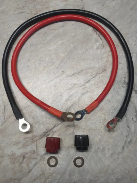 Cable de alimentación 5AWG 100A negro + cable rojo FLAMEZUM inversor de alimentación onda sinusoidal pura nuevo