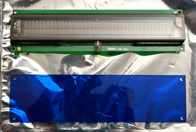 IEE FLIP Alphanumeric Fluorescent Display 80-Character VFD 40x2 03601-96-080