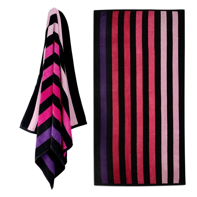 Large Velour Beach Towel Bath Travel Camping Swimming Holiday Travel Soft Cotton