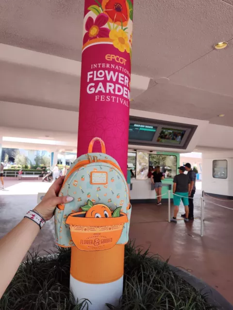 NEW Disney Orange Bird Loungefly Mini Backpack Epcot Flower & Garden Festival