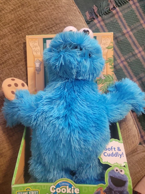 2008 FISHER PRICE 16 Sesame Street COOKIE MONSTER W COOKIE New Plush 