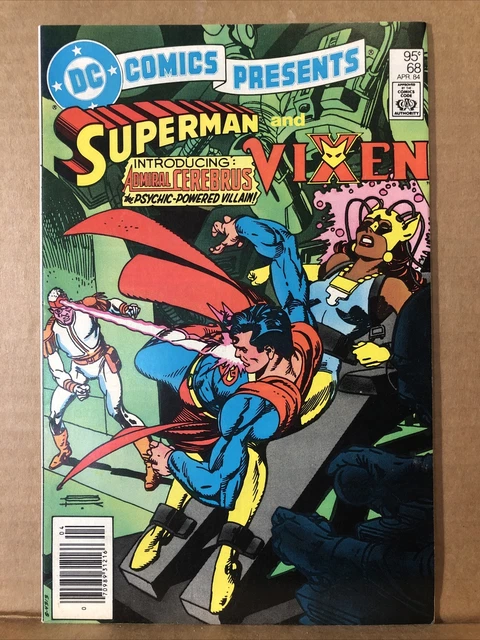 DC Comics Presents Vol.1 #68 VF Superman and Vixen 1st Admiral Cerebus CPV