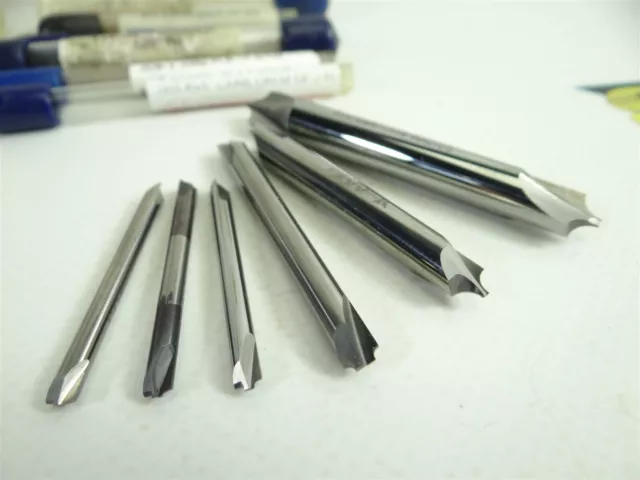 6 Mostly New! Solid Carbide Corner Rounding End Mills .005"R To .118"R Htc