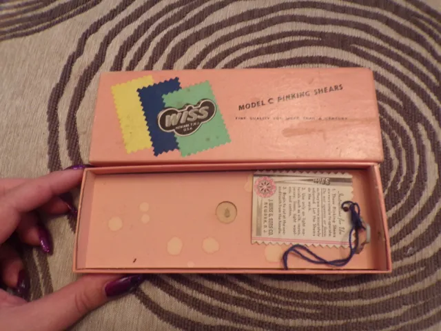 Vintage Wiss Model C Pinking Shears Box Only