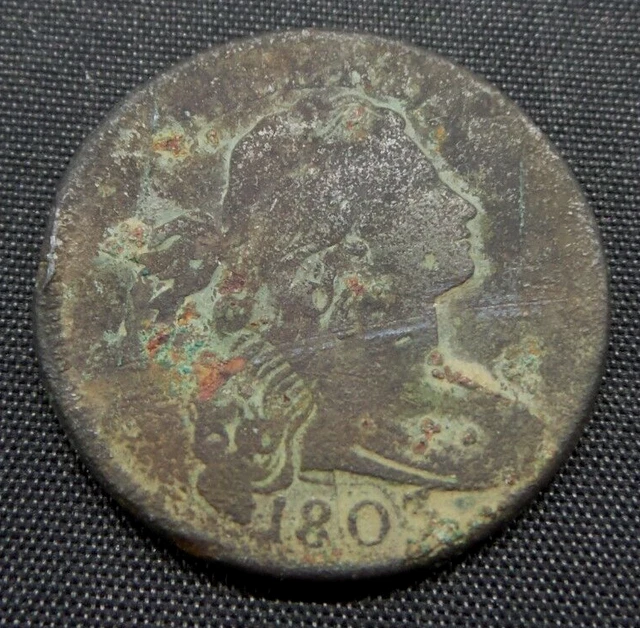 1803 Draped Bust Large One Cent 1c Coin - B362