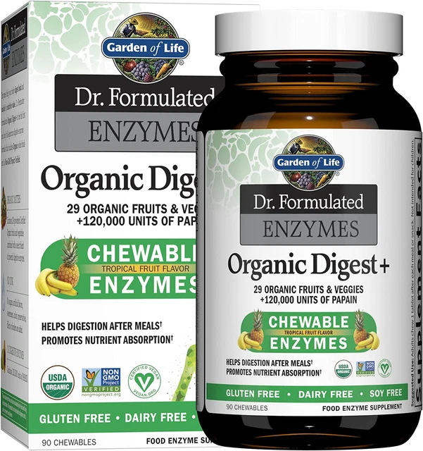 Dr Formulated Digestive Enzymes with Papain, Bromelain, Lipase for Digestion & N