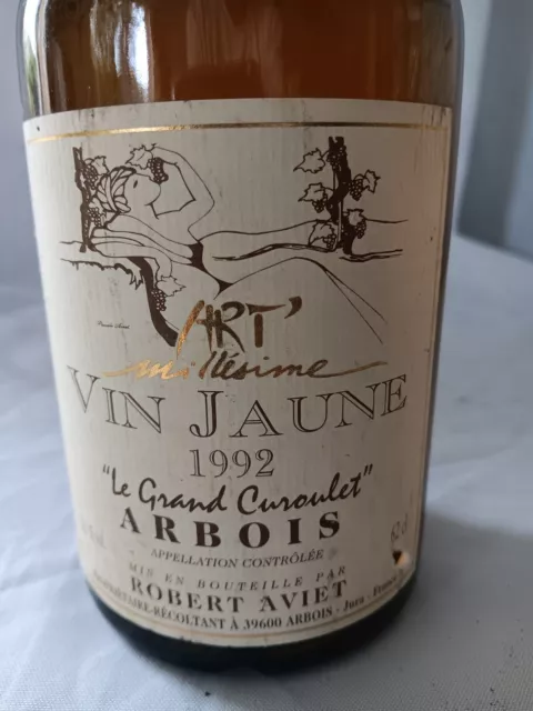 Vin jaune - Le Grand Curoulet Art Jaune Arbois - Robert Aviet 1992