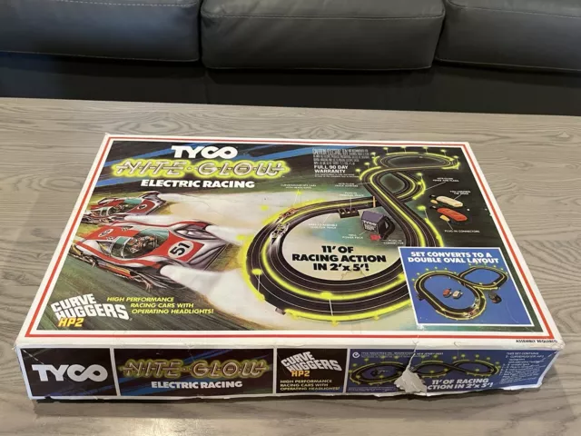 Tyco Nite-Glow Electric Racing Track 1977 Good For Parts NO CARS