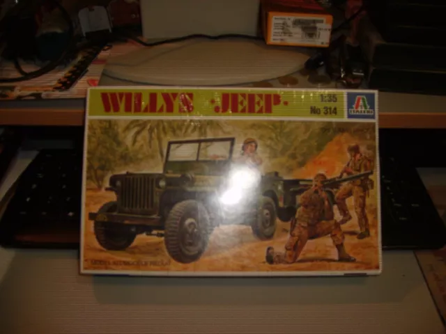 Willys Jeep - Italeri No. 314 - Scale 1:3 5 Mint Boxed