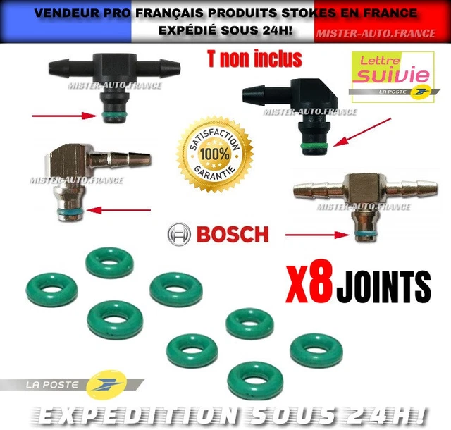 4 Pièces Connecteur Retour Gasoil Injecteur, Connecteur de Retour Injecteur pour Voiture, Adapté aux Tuyaux Hydrauliques