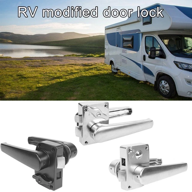RV TOILET DOOR Lock Bathroom Door Lock RV Boat Latch Lock' Keyless Handle Q5O3 EUR 19,61 ...