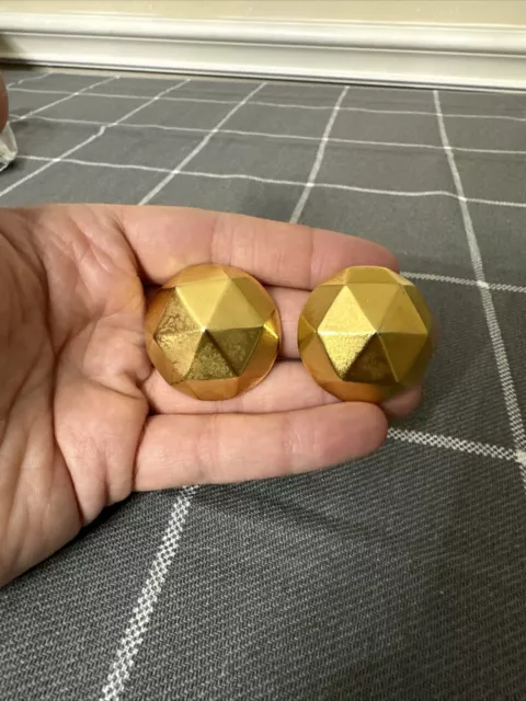 Vintage Gold Tone Ben Amun Clip Earrings