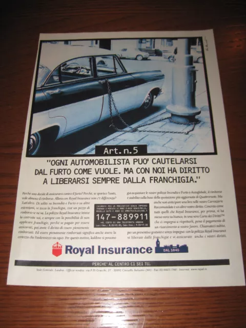 *Ai3=Royal Insurance=Pubblicita'=Advertising=Werbung=Coupure De Presse=