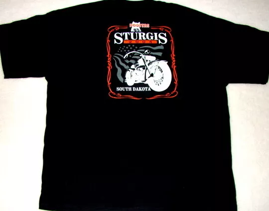 XXL Hooters Uniform Sturgis Motorcycle T-Shirt 2002 OOP Biker Rare store closed