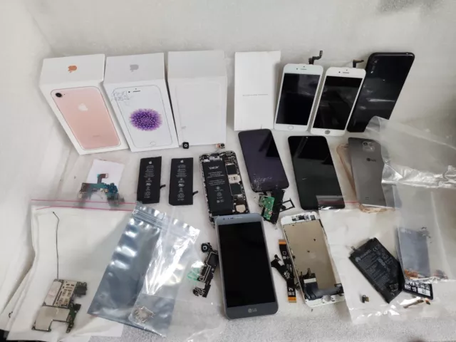 Job Lot Apple iPhone, LG, HUAWEI, SAMSUNG Smartphone Parts For Spares Repairs