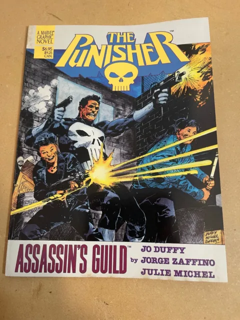 Punisher Assassin's Guild 1 Marvel Graphic Novel Gn 1St Print Marvel Comics 1988