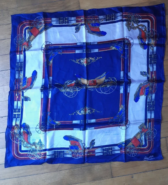 Foulard Carré En Soie R Di Ratti - 87x87 Cm - Multicouleur - Occasion Bon état