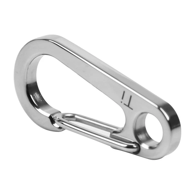 Titanium High Strength 32mm/45mm Quick Release Keychain Carabiner Snap Hook EDC