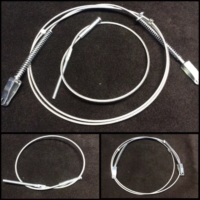 Classic Mini Full Handbrake Cable Front & Rear Loop Austin 1976> Saloon 5S9