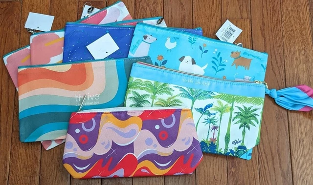 7 Zipper Waterproof Storage Bags, Various Sizes, Pencil Pouch, Travel Makeup Bag