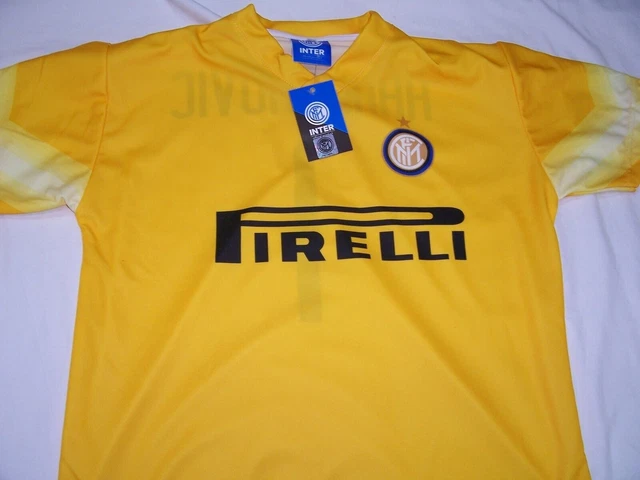 MAGLIA GIALLA INTER Samir Handanovic Taglia Xl Maglietta Portiere