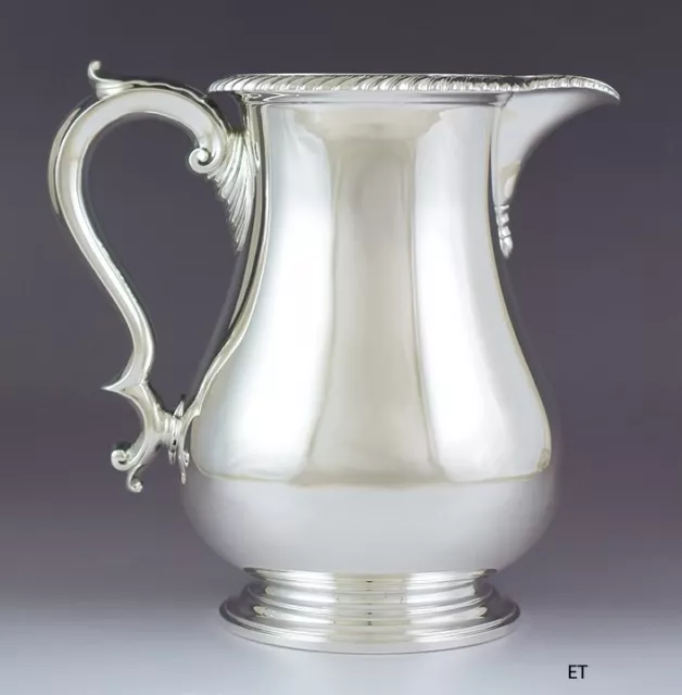 Heavy Gorham Sterling Silver Classical Gadrooned Water Pitcher 72oz 4 Pint