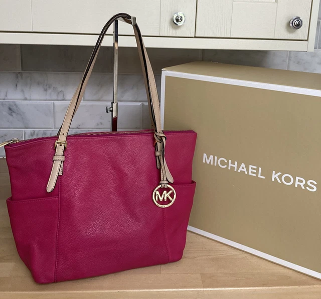 Hot pink michael kors deals tote bag