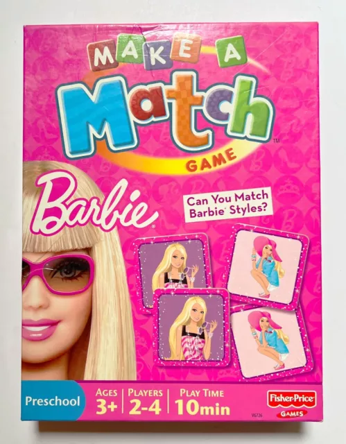 BARBIE Make-A-Match Memory Game NEW Sealed Free Shipping ! No