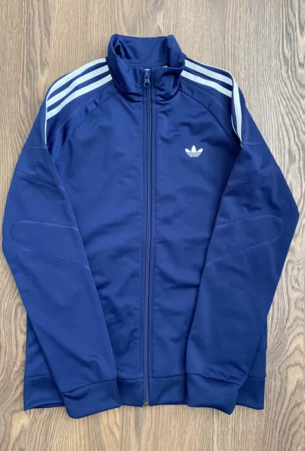 adidas Boys Navy Blue Sweatshirt Full Zip Up Logo Jacket Age 11-12 Years