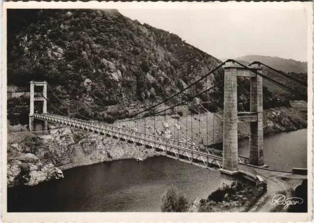CPM TREBOUL Le Pont Suspendu et le Lac du Barrage de Sarrans (1117321)