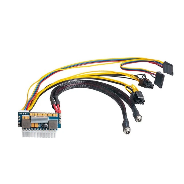 Alimentation ATX 300W Pour PC Mini ITX | 12V DC | Connecteurs 24 Broches Et CPU | Sans Ventilateur