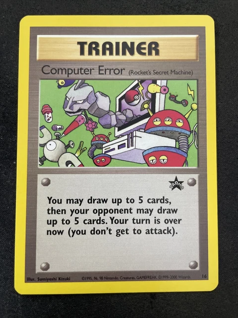 Computer Error Trainer Card - Black Star Promo 16 - WoTC - Near Mint