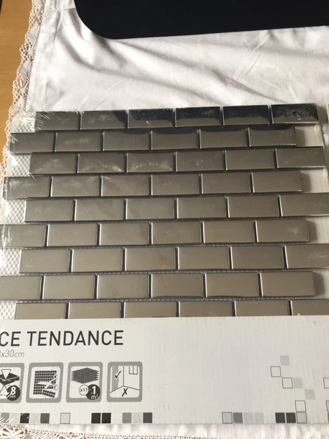 Plaques mosaïque chrome Ice tendance