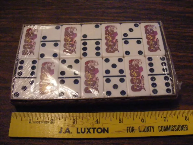 Vintage Marbelike Year 2000 Dominoes Mint In Package