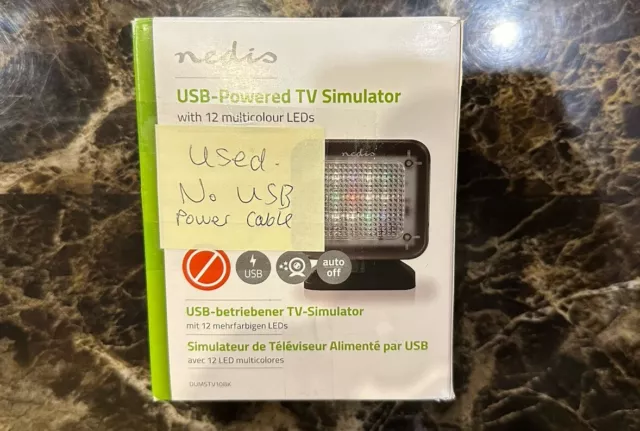 Nedis Dummy TV Simulator blinkende LED - KEIN USB-NETZKABEL